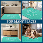 OLANLY Dog Door Mat for Muddy Paws 30x20, Paw Print Design, Absorbs Moisture - Image 8