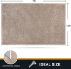 PURRUGS Easy Care Area Rug 4.5ft x 7ft, Non-Slip Washable Entryway Rug - Image 2