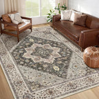 Tangsoo Washable Rug 4x6 Area Rug, Vintage Rug Indoor - Image 7