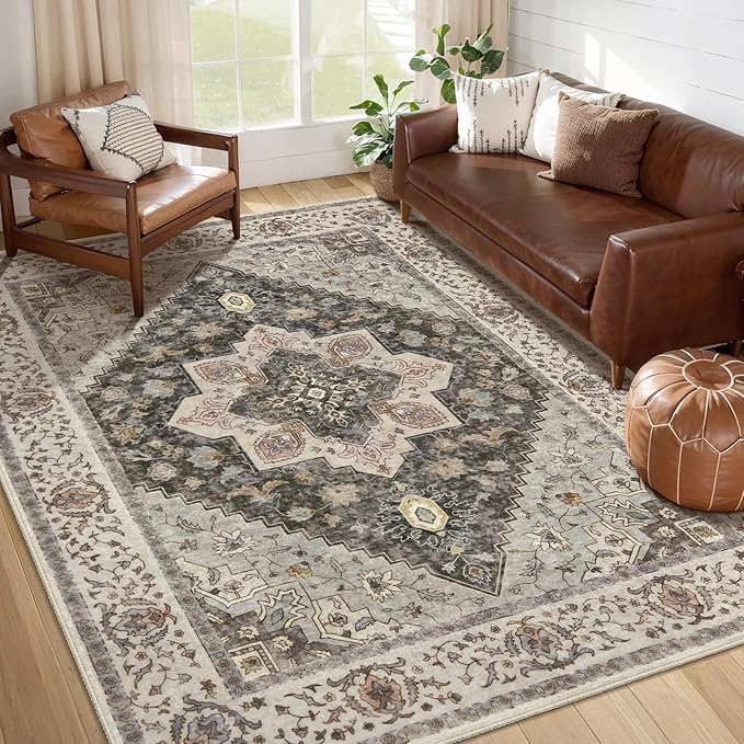 Tangsoo Washable Rug 4x6 Area Rug, Vintage Rug Indoor - Image 7