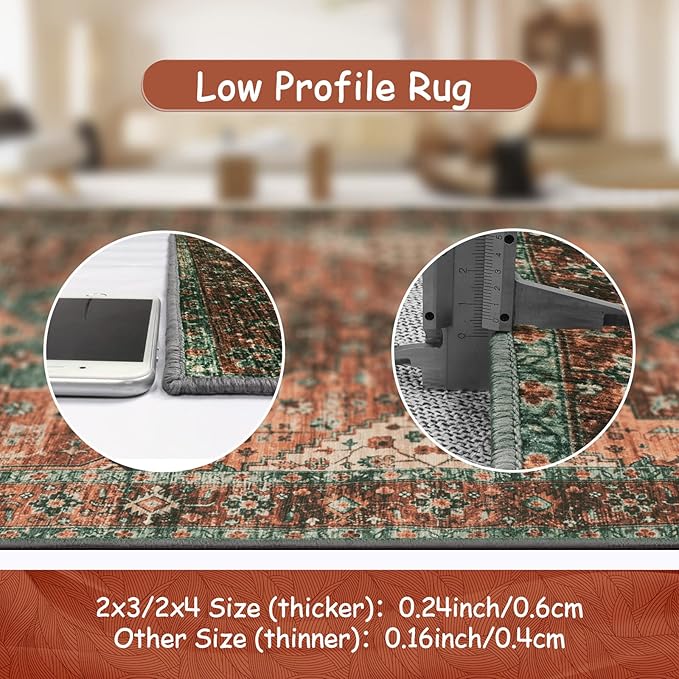 Moynesa Ultra-Thin Washable Runner Rug - Image 5