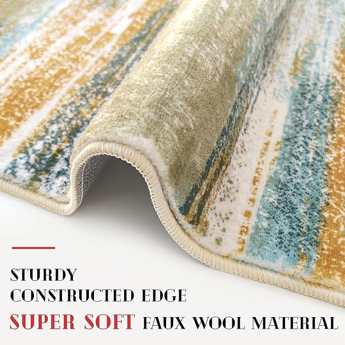 Modern Abstract Runner Rug 3x10 - Image 5