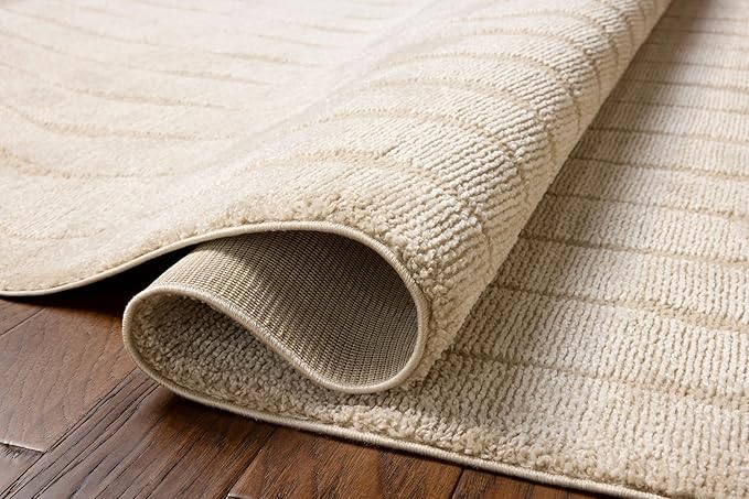 Loloi Chris Loves Julia Calvin Collection CLV-02 Ivory/Oatmeal 2'-3" x 3'-10" - Image 5