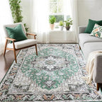Large Area Rugs 6x9, Washable Vintage Rugs -Low Pile, Soft Plush Rugs - Image 3