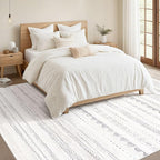 Nakagishi Area Rugs 9x12 Living Room: Washable Boho Large Neutral Modern Soft - Image 5