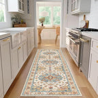 Enkor Runner Rugs for Hallway, 2.6x8 Washable Soft Non Slip Floor Rugs for - Image 6