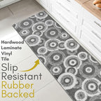 Custom Size Grey Hallway Runner Rug | Cut to Length 2'3" x 7' | Non-Slip & - Image 3