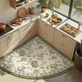 jinchan Elora Floral Corner Rug by JINCHAN
