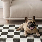 EVERGRACE Checkered Plaid Area Rug 6x9, Soft Faux Wool Rugs Washable Anti Slip - Image 5