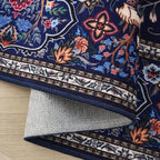 Rugcomf Area Rugs 4x6 Vibrant Tree of Life-Patterned Vintage Washable Rugs Non - Image 6