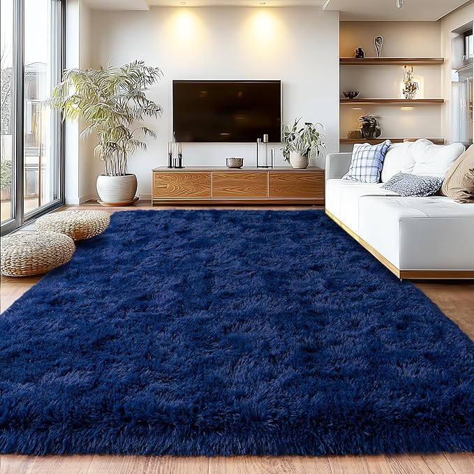Extra Large Fuzzy Rug Fluffy Rug by Isdook