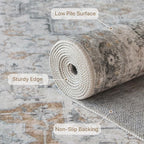 GENIMO Runner Rug 2PCs, Machine Washable Non Slip Vintage Hallway Runner Rug - Image 6
