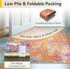 Washable Area Rugs 6'x9' Non-Slip Modern Abstract Soft - Image 6