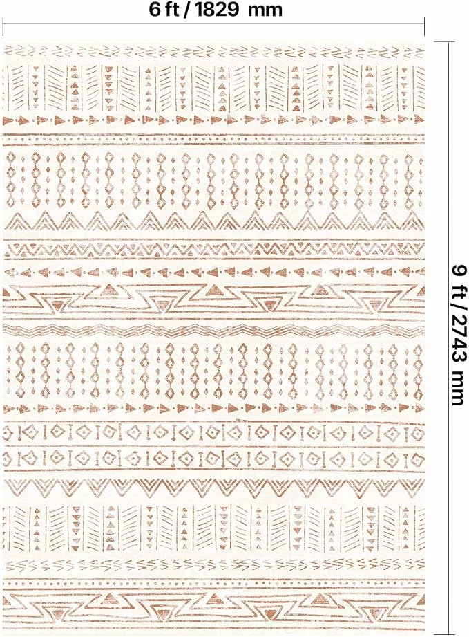 VEVOR 6 x 9 ft Area Rug Large Washable Rug Non-Slip and Tear-Resistant Soft - Image 2