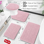 OLANLY Bathroom Rugs 30x20, Extra Soft Absorbent Chenille Bath Rugs, Rubber - Image 2