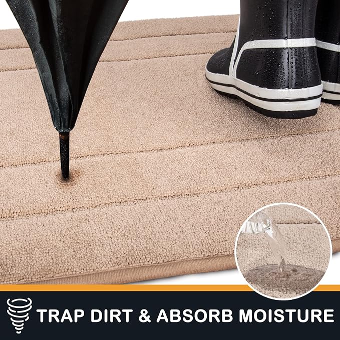 PURRUGS Dirt Trapping Door Mat 32" x 70", Non-Slip/Skid Machine Washable - Image 3