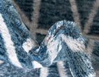 Rugs.com Lattice Trellis Collection Rug – 9' x 12' Blue Low-Pile Rug Perfect - Image 9
