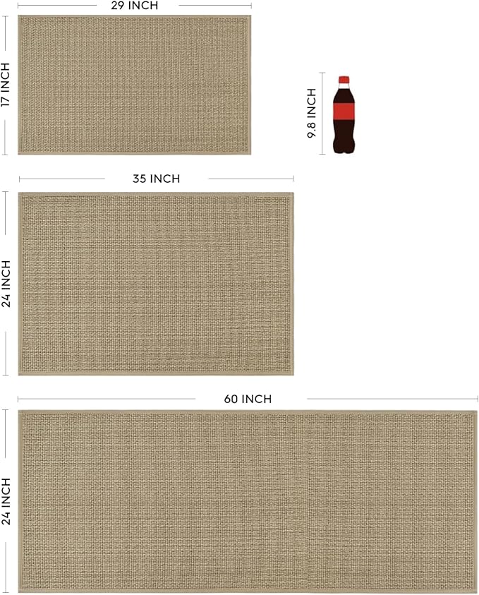 Artoid Mode Washable Non Slip Rubber Backing Kitchen Rugs Doormat, Absorbent - Image 5