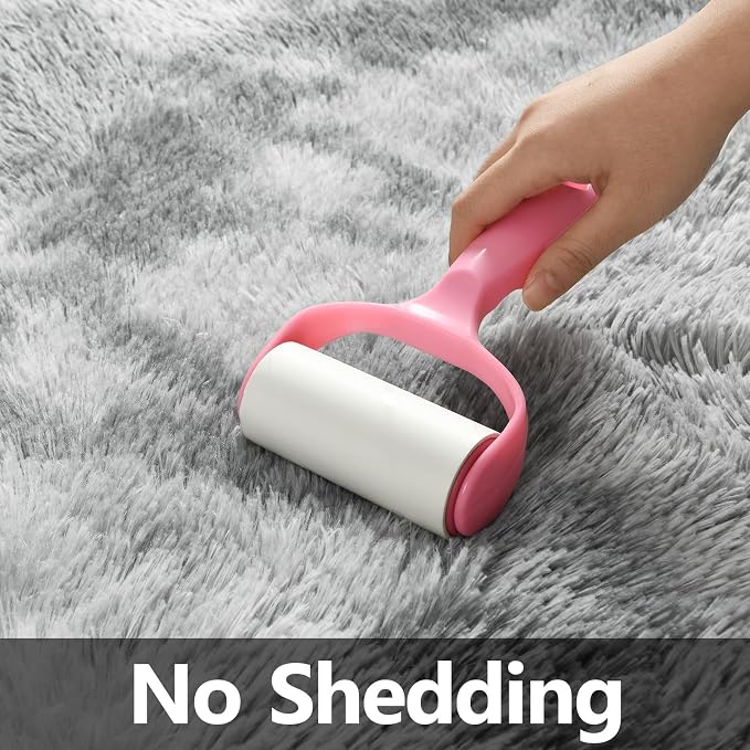 Large Shag Area Rugs 6 x 9, Tie-Dyed Plush Fuzzy Rug - Image 6