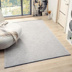 LUXE WEAVERS Modern Farmhouse Beige 5x7 Washable Area Rug, Anti-Slip Diamond by LuxeWeavers