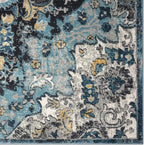 LUXE WEAVERS Moroccan Blue 6x9 Medallion Area Rug - Image 6