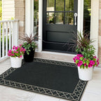 OJIA Easy Jute Front Door Mats Black Outdoor Rug 3x5, Washable Entryway Rug - Image 9