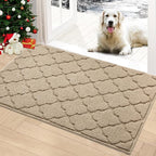 Timo Entryway Rug, Door Mats Indoor 32"x40" Absorbent Rubber Backing Non Slip by Timo