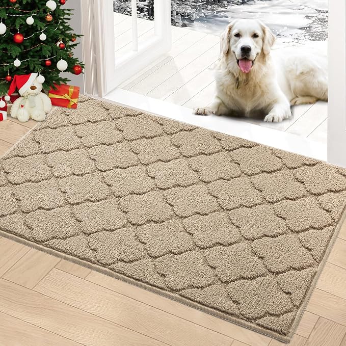 Timo Entryway Rug, Door Mats Indoor 32"x40" Absorbent Rubber Backing Non Slip by Timo