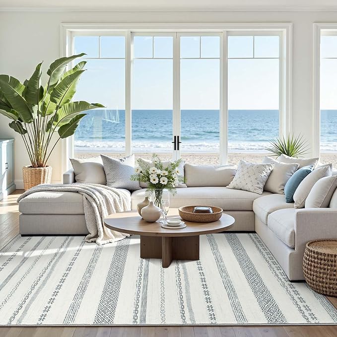 jinchan Moroccan Boho 6x9 Area Rugs by JINCHAN