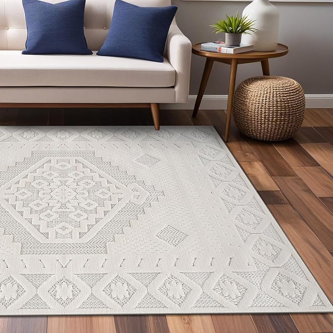 Modern Micro Loop Indoor Area Rugs - Image 8