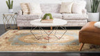 Unique Loom Versailles Collection Traditional Classic Floral Motif Area Rug - Image 3