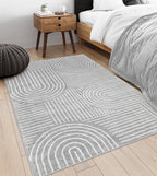 Lahome Abstract Area Rug 5x7, Soft Washable Rugs - Image 5