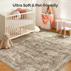 WITSHOCK 5x7 Area Rugs for Living Room: Machine Washable Non Slip Modern - Image 5