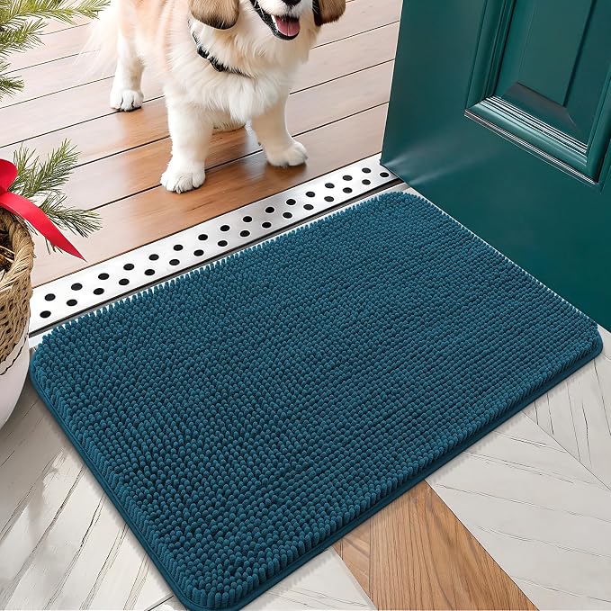 OLANLY Dog Door Mat for Muddy Paws 30x17, Absorbs Moisture and Dirt, Absorbent by OLANLY