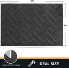 PURRUGS Easy Care Area Rug 6ft x 9ft, Non-Slip Machine Washable Entry Rug - Image 2