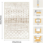 2x3 Machine Washable Area Rug for Entryway, Kids and Pets Friendly for Bedroom - Image 2
