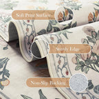 Wonnitar 5x7 Rug for Bedroom Decor, Washable Nursery Rug for Baby, Neutral - Image 4