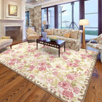 8x10 Machine Washable Area Rug for Living Room, Kids and Pets Friendly for by GERUIMO