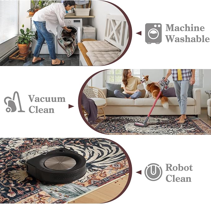 Moynesa Tiger Washable Area Rugs - Image 4