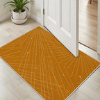 Modern Washable Area Rug 6x9, Boho Minimalist Non-Slip Rugs, Abstract Striped - Image 4