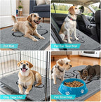 OLANLY Dog Door Mat for Muddy Paws 48x30, Paw Print Design, Absorbs Moisture - Image 7