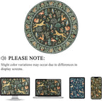 DUKINO 6ft Round Rug for Bedroom, Animal Print Washable Circle Rug - Image 8