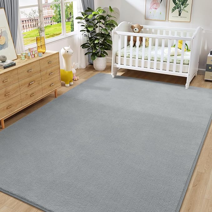 Amearea Large Modern Area Rugs for Bedroom Living Room, 6x9 Feet Grey Thickened - Image 7