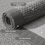 Front Door Mat 2'x3', Jute Like Non-Slip Indoor Mat Entrance, Woven Washable - Image 3
