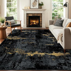 Washable Area Rugs 6'x8' Non-Slip Modern Abstract Soft - Image 3