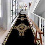 Vintage Baroque Art Long Hallway Rugs Runners, Luxury European Geometric Living - Image 3