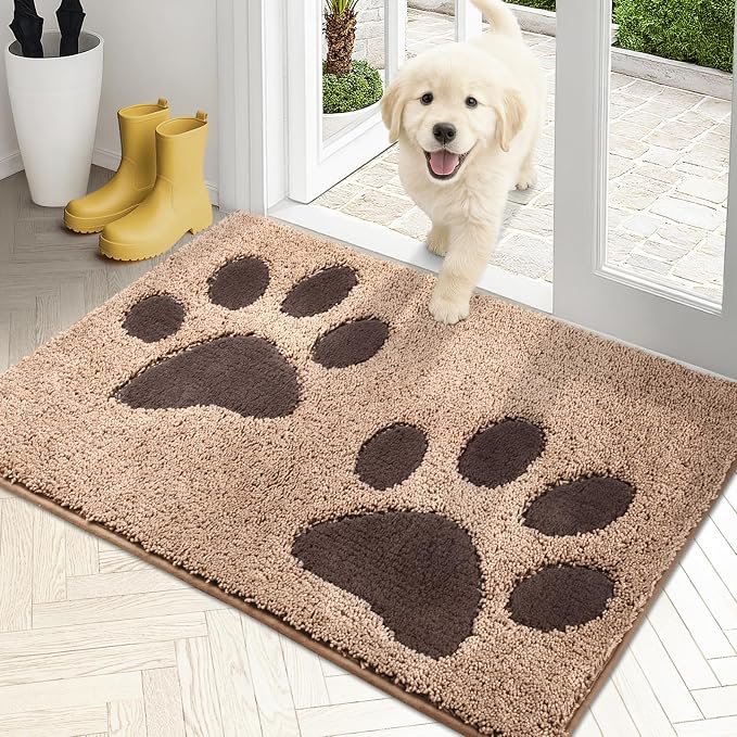 PURRUGS Dirt Trapping Door Mat 20" x 31.5", Non-Skid/Slip Machine Washable by PURRUGS