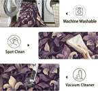 Purple Luxury Floral Texture Rug - Image 3