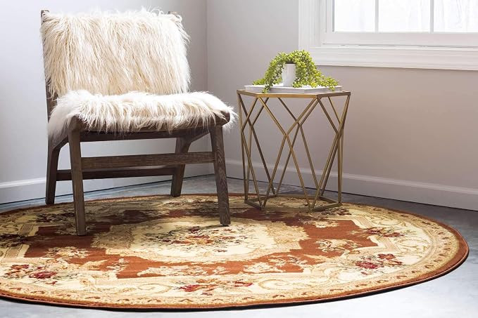 Unique Loom Versailles Collection Traditional Classic Floral Motif Area Rug - Image 6