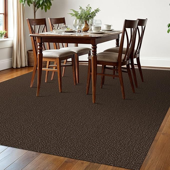 EARTHALL Washable Area Rugs 6x9 Ft Non Slip Living Room Rugs Cotton Rubber - Image 6
